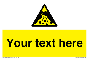 Custom Warning: Debris flow zone